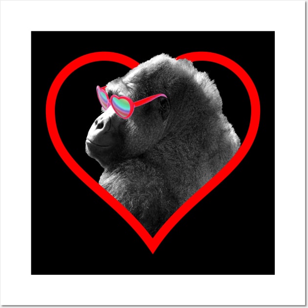 Gorilla Heart Wall Art by Astrablink7